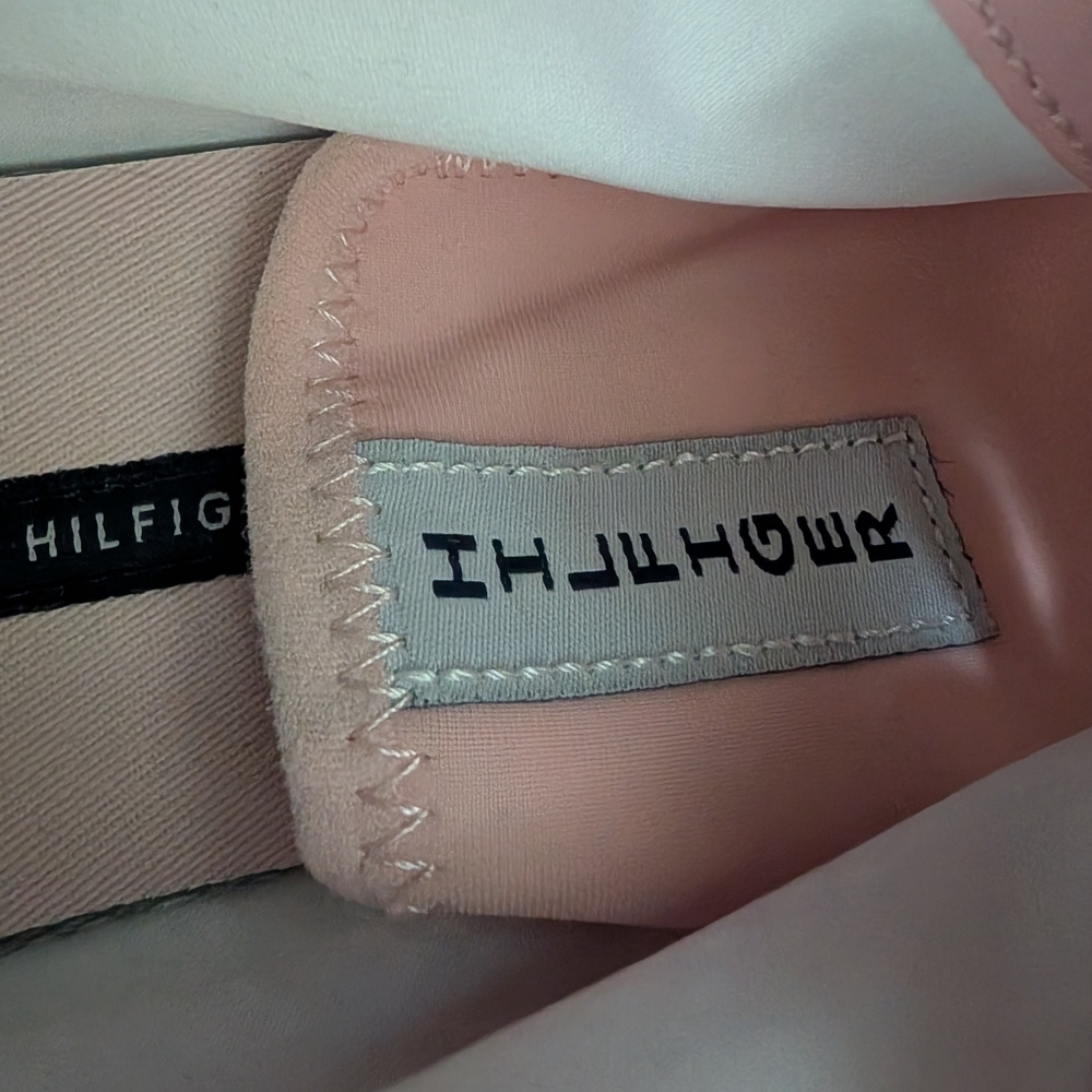 Tommy Hilfinger Pink and White Sneakers Size 7 - Picture 4 of 5